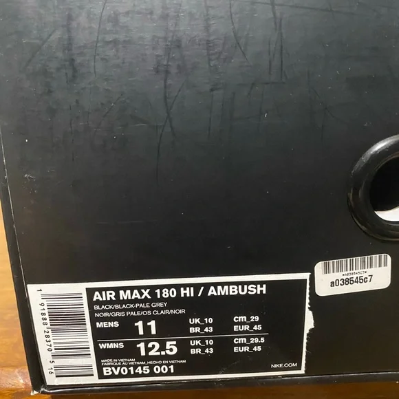 Nike Air Max 180 HI / Ambush Size 11 NEW - Picture 7 of 15